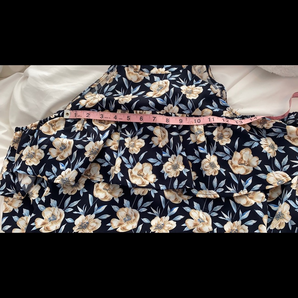 Cold Shoulder Ruffle Blouse - Picture 9 of 10